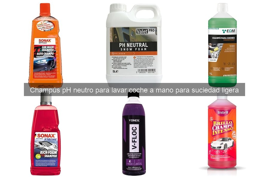¿Qué es el champú pH neutro para lavar coches a mano?