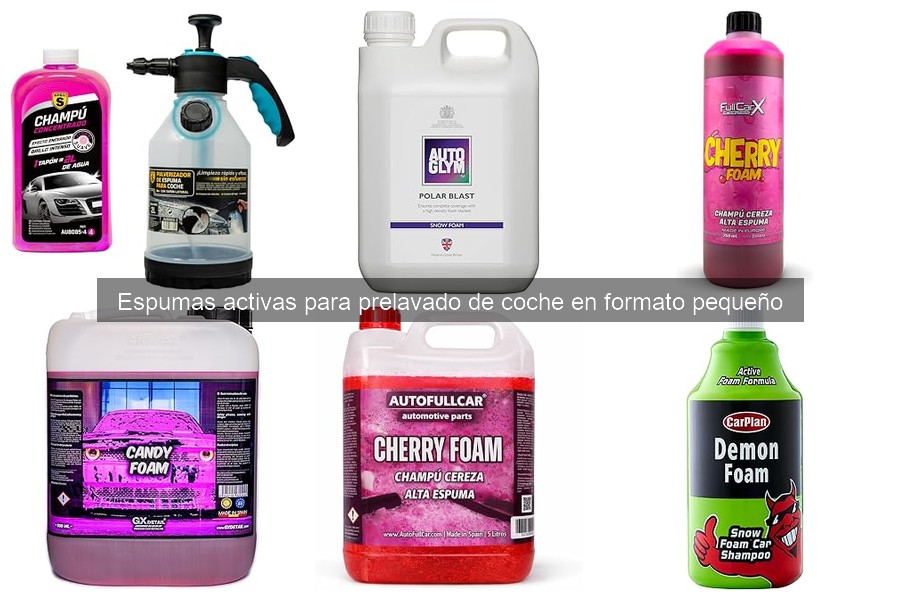 ¿Qué es la espuma activa para prelavado de coche?