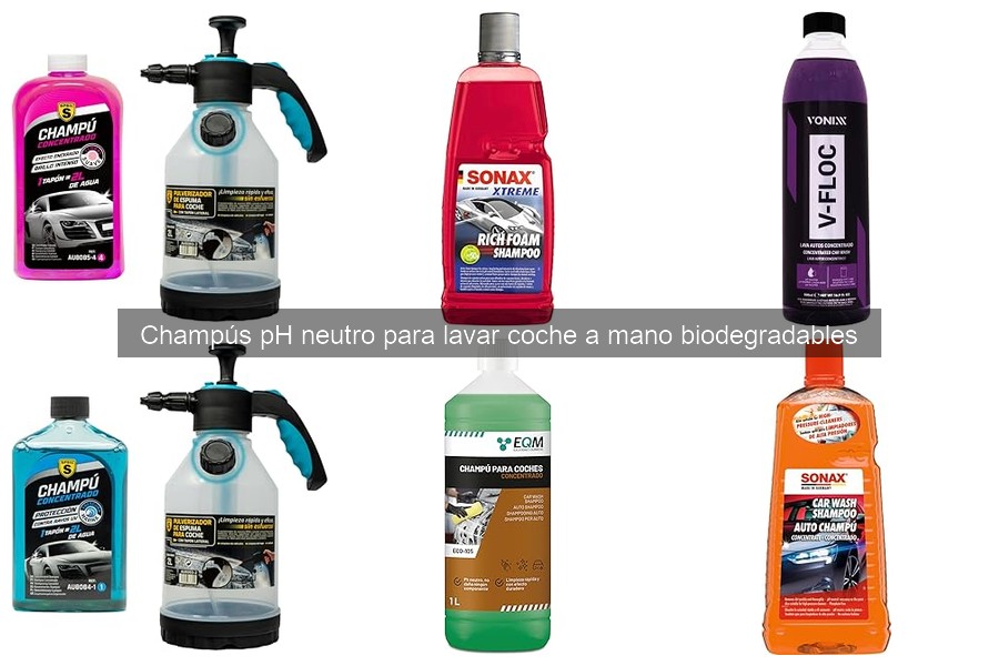 ¿Qué es un champú pH neutro biodegradable para lavar coches?