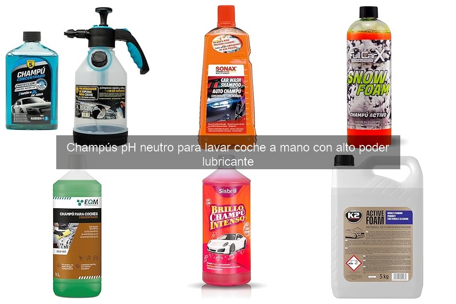 ¿Qué es un champú pH neutro para lavar coches a mano?