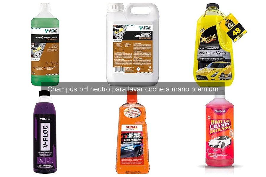 ¿Qué es un champú pH neutro para lavar coches? Características
