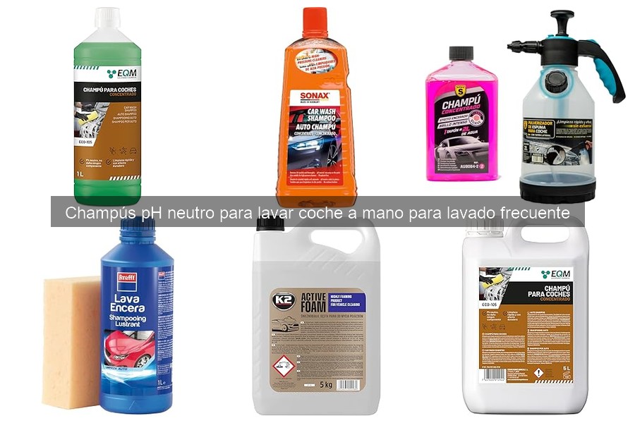 ¿Qué es un champú pH neutro para lavar coches y sus beneficios?