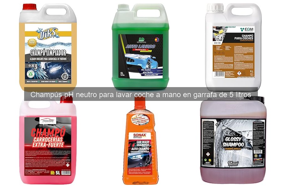¿Qué es un champú pH neutro para lavar coches?