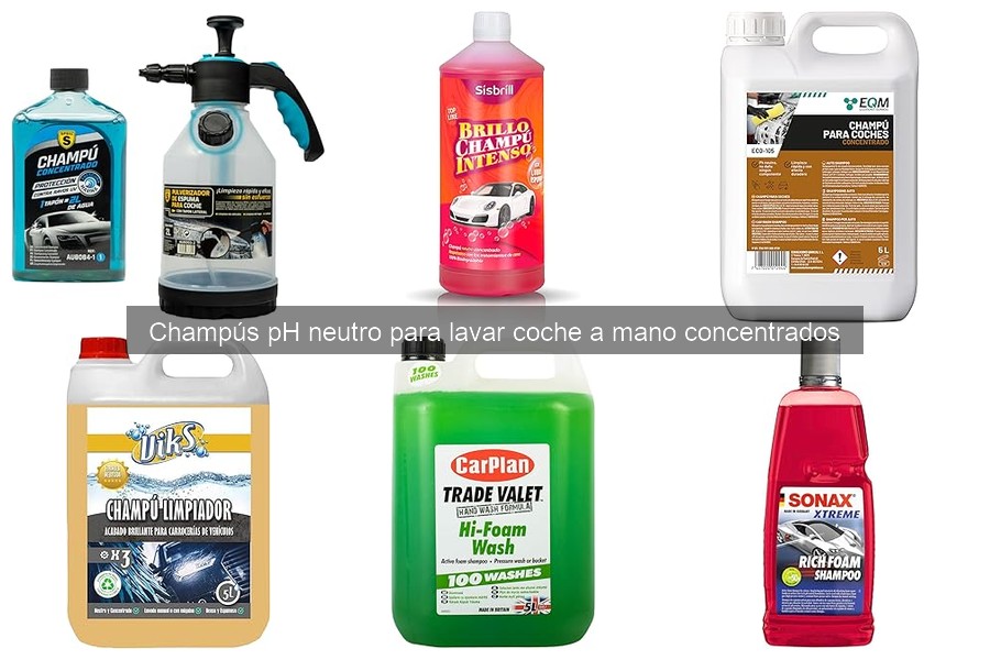 ¿Qué es un champú pH neutro para lavar el coche?