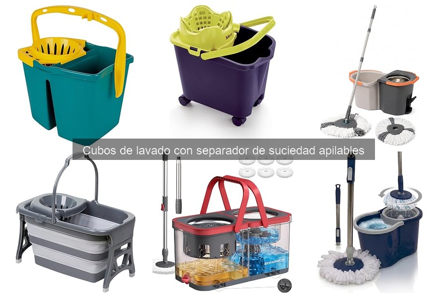 ¿Qué es un cubo de lavado con separador de suciedad apilable?