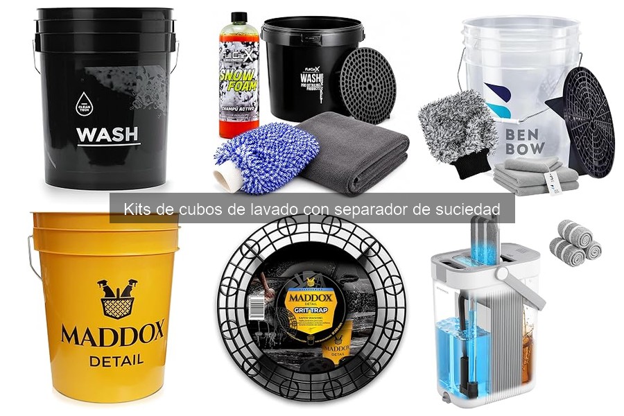 ¿Qué es un kit de cubos de lavado con separador de suciedad?