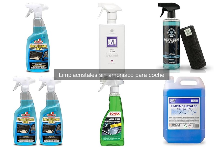 ¿Qué es un limpiacristales sin amoniaco para coches?