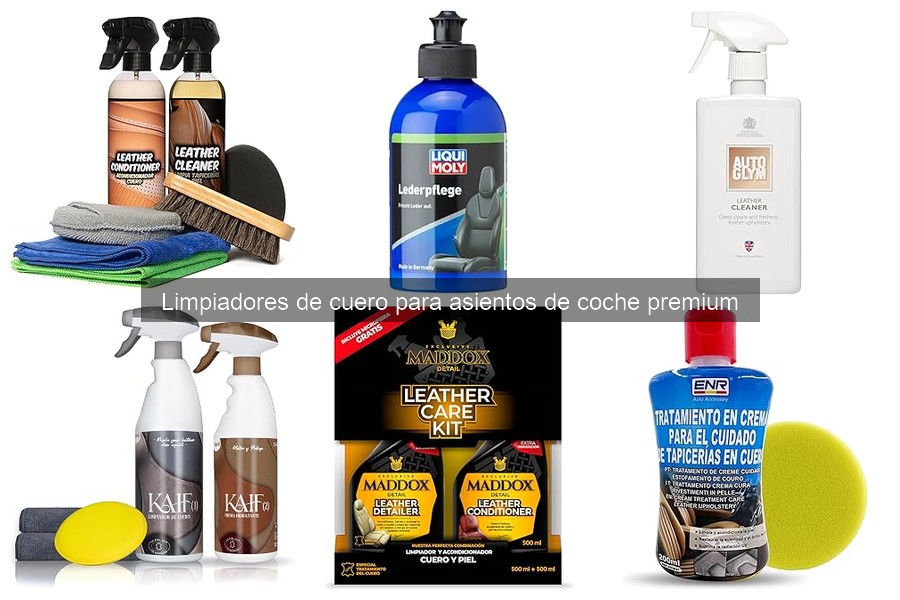 ¿Qué es un limpiador de cuero para asientos de coche premium?