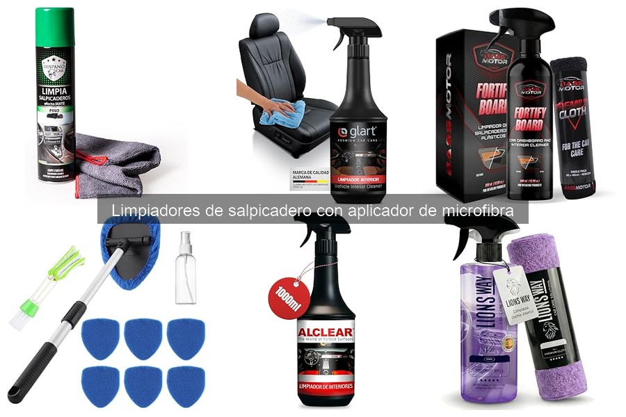¿Qué es un limpiador de salpicadero con aplicador de microfibra?