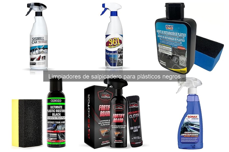 ¿Qué es un limpiador de salpicadero para plásticos negros?