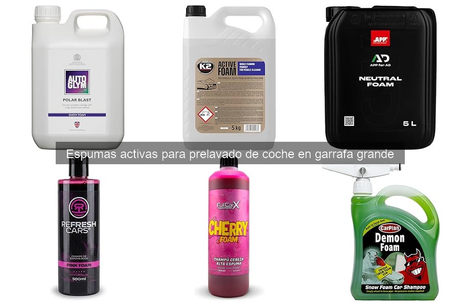 ¿Qué es una espuma activa para prelavado de coche?
