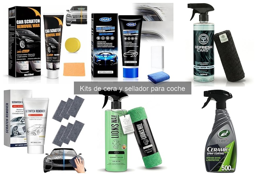 ¿Qué incluye un kit de cera y sellador para coche?