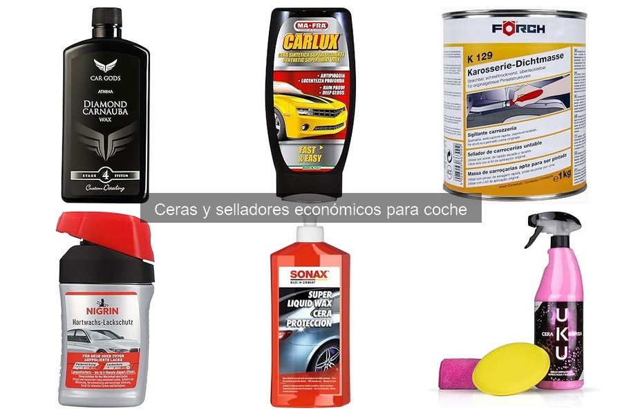 ¿Qué son las ceras y selladores económicos para coche?