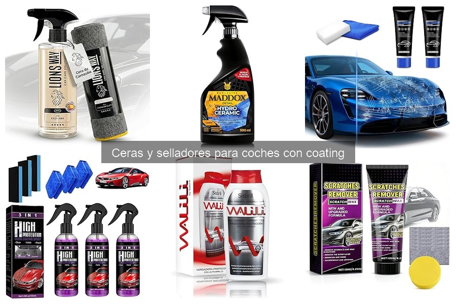 ¿Qué son las ceras y selladores para coches con coating?