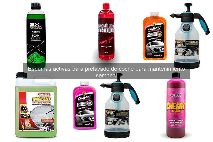 ¿Qué son las espumas activas para prelavado de coche?