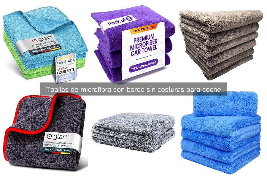 ¿Qué son las toallas de microfibra sin costuras para coche?