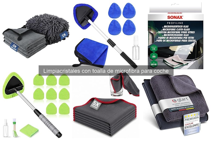 ¿Qué son los limpiacristales de microfibra para coche?