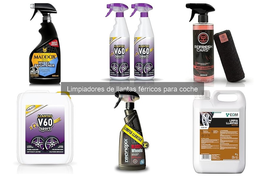 ¿Qué son los limpiadores de llantas férricos para coche?