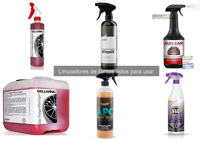 ¿Qué son los limpiadores de llantas listos para usar?