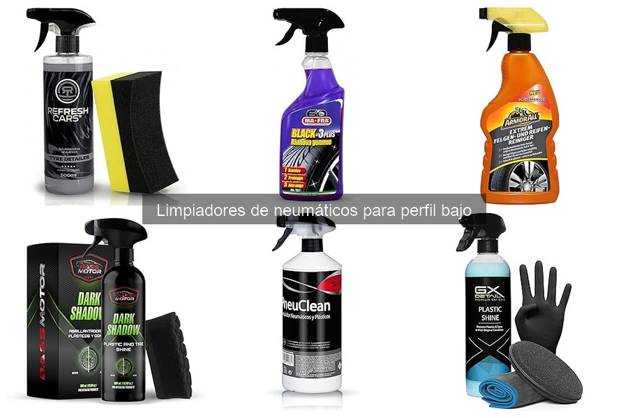 ¿Qué son los limpiadores de neumáticos para perfil bajo?