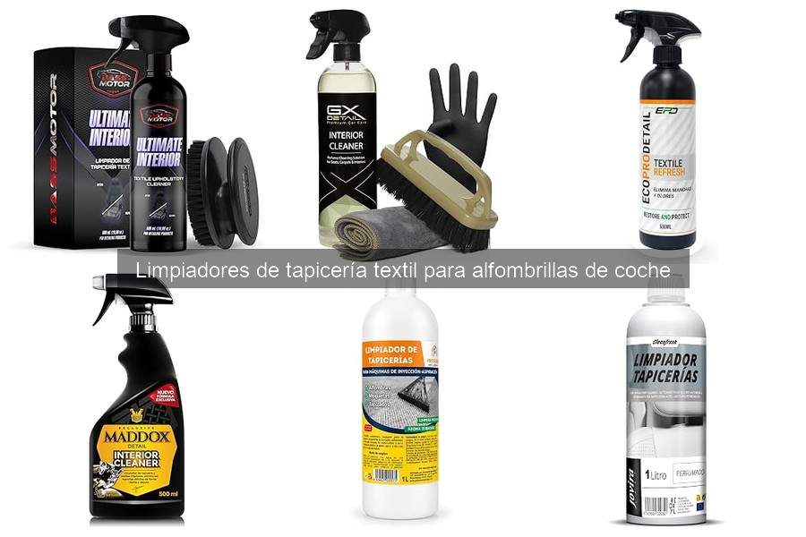 Qué son los limpiadores de tapicería textil para coches