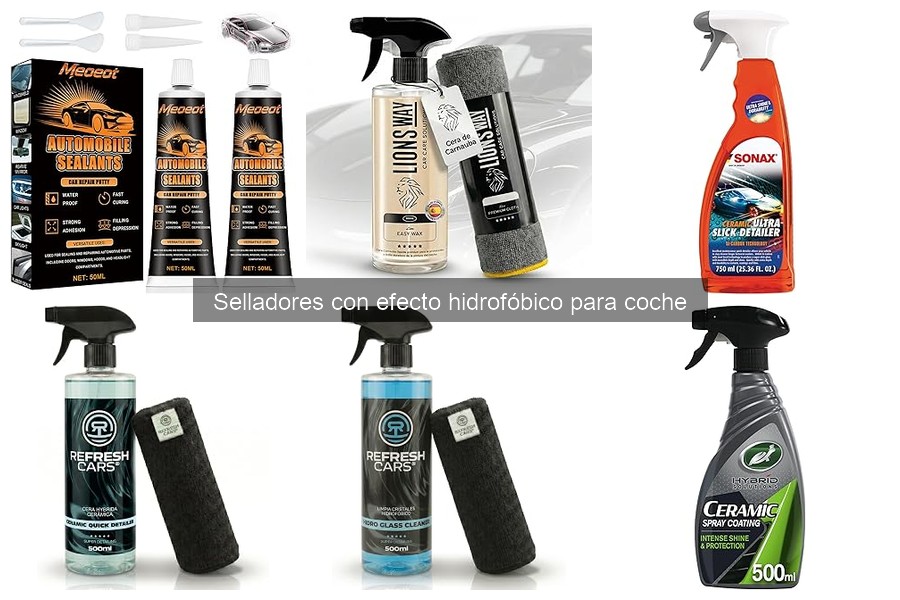 ¿Qué son los selladores hidrofóbicos para coche?