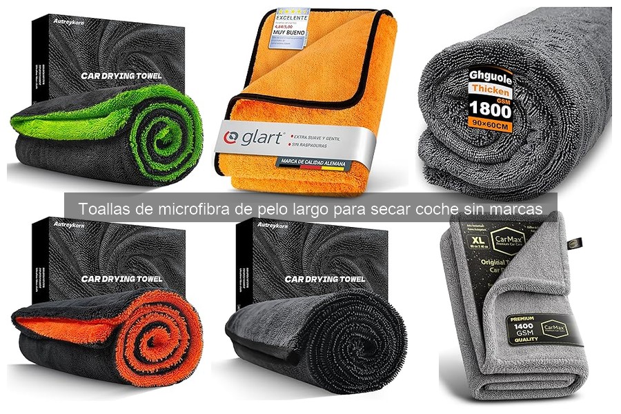 Toallas de microfibra de pelo largo para secar coche: Beneficios y características