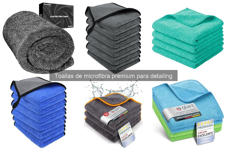 Toallas de microfibra premium: beneficios para detailing