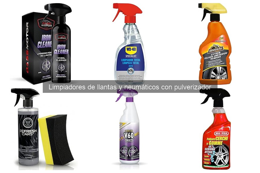 Ventajas de los limpiadores de llantas y neumáticos en pulverizador