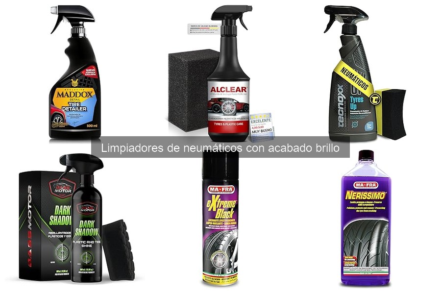 Ventajas y desventajas de limpiadores de neumáticos brillo