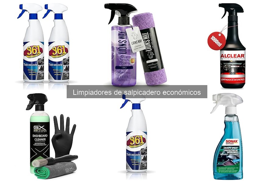 Ventajas y desventajas de limpiadores de salpicadero económicos